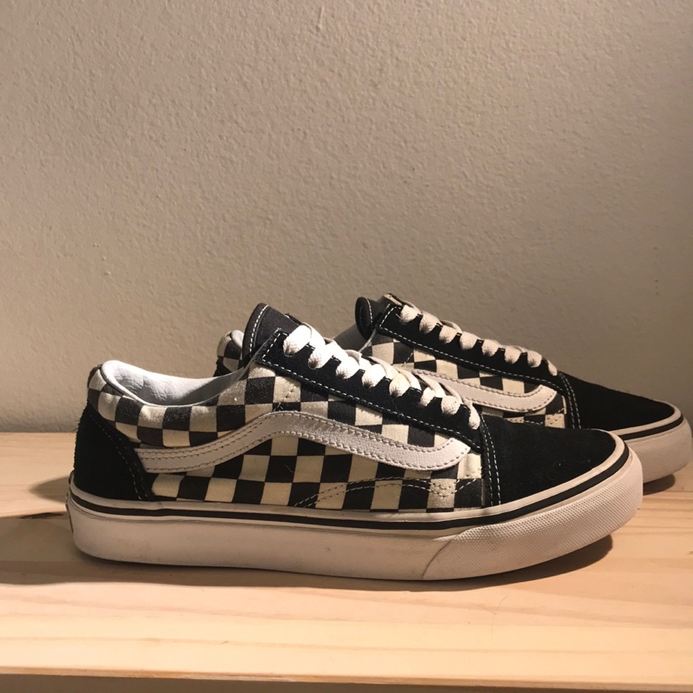 Old Skool (Primary Checkerboard) Black/White